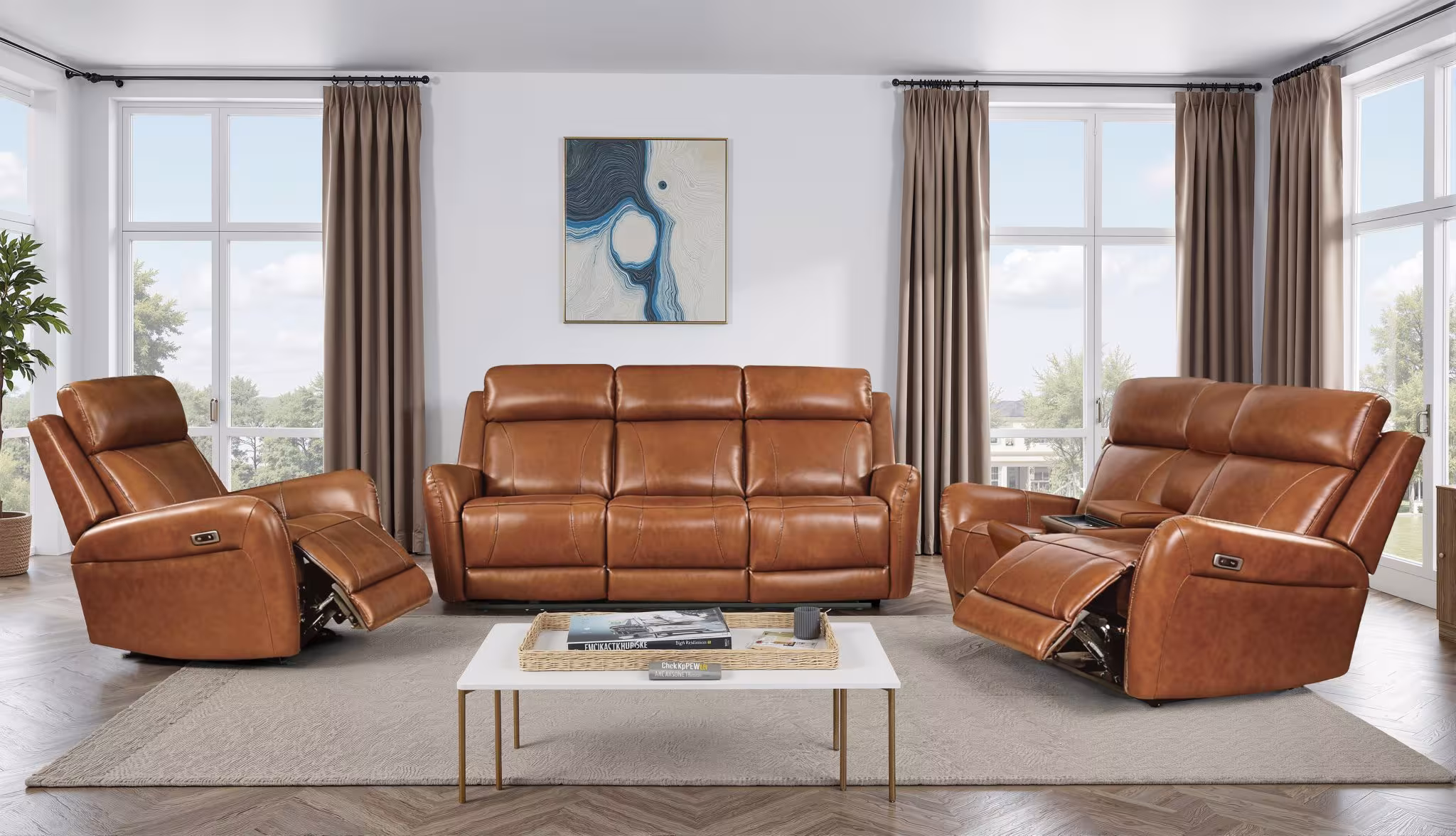 SS-1342 Power Recliner Sofa Set